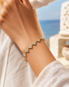 Bracelet Chance cristal en acier inoxydable doré