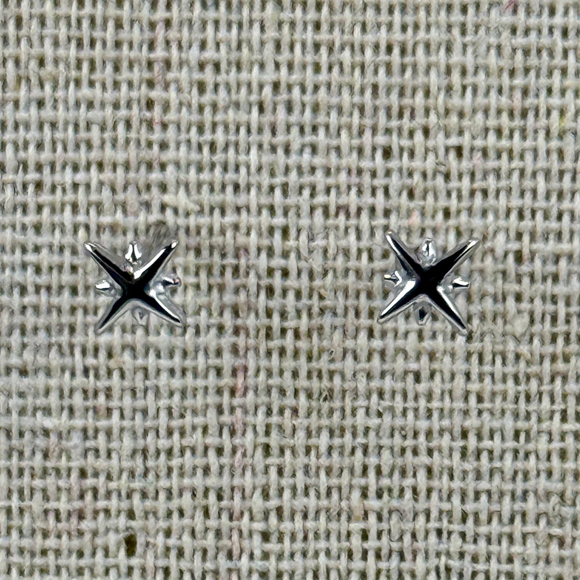 Nordstern-Ohrstecker – vergoldeter oder versilberter Edelstahl | Minimalistisch & hypoallergen.