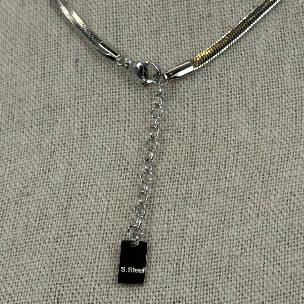 Schlangenhalskette aus Edelstahl – glatte und glänzende verstellbare Kette (goldfarben oder silberfarben).