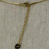 Vergoldete Edelstahlkette – Eleganter ovaler Anhänger – Wasserbeständige, verstellbare Kette.
