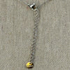 Y-Halskette aus silberfarbenem Edelstahl – verstellbare Kette mit Ankerkettenanhänger.