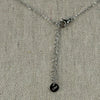 Silberne Edelstahlkette – Geometrischer Anhänger (Quadrat & Kreis) – Verstellbare, feine Kette