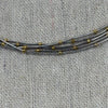 Roestvrijstalen zilveren & gouden multi-layer ketting – Elegante parelkettingen