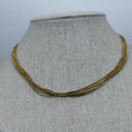 Collier multi-rangs doré en acier inoxydable – Chaînes serpent élégantes