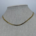 Vergoldete Choker-Halskette aus Edelstahl – Glänzende Schlangenkette