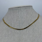 Vergoldete Choker-Halskette aus Edelstahl – Glänzende Schlangenkette