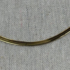 Vergoldete Choker-Halskette aus Edelstahl – Glänzende Schlangenkette
