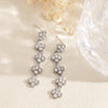 Boucles d’oreilles Chance cristal en acier inoxydable argenté