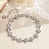 Bracelet Chance cristal en acier inoxydable argenté