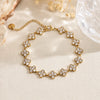 Bracelet Chance cristal en acier inoxydable doré