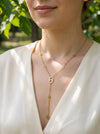 Collier Doré en Y Maille Chaîne d'Ancre Ovales Ajourés | Inox