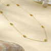 Collier Sautoir Doré Fine Maillons Chaîne d'ancre | Acier Inox
