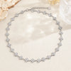 Collier Chance cristal en acier inoxydable argenté