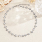 Collier Chance cristal en acier inoxydable argenté