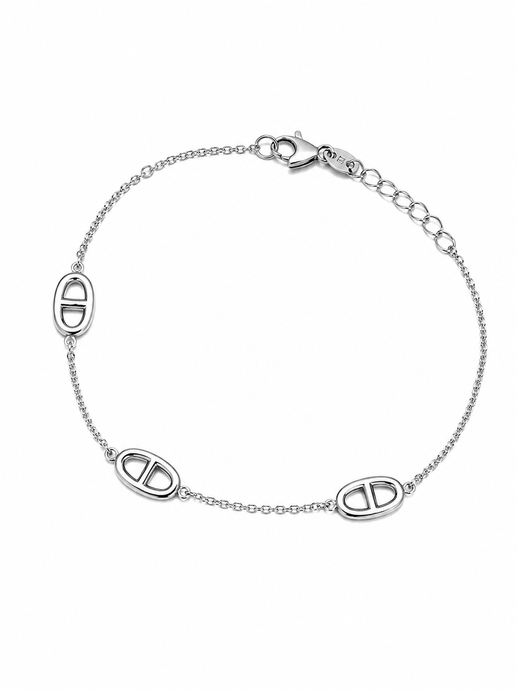 Bracelet fin chaîne d’ancre en acier inoxydable argenté – bijou femme élégant et minimaliste