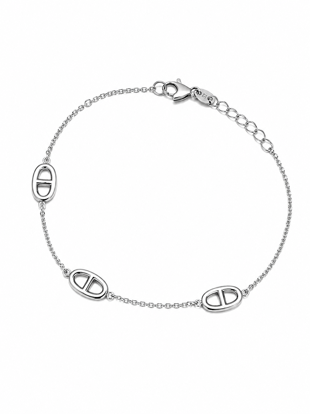Bracelet fin chaîne d’ancre en acier inoxydable argenté – bijou femme élégant et minimaliste