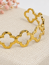 Goudkleurige stalen armband – Ankerkettinghanger.
