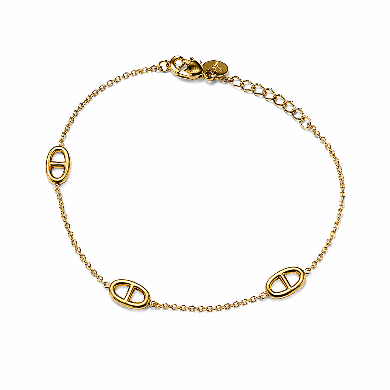 Bracelet fin chaîne d’ancre en acier inoxydable doré – bijou femme élégant et minimaliste