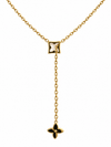 Verstellbare Lariat-Halskette mit Stern aus Edelstahl – Goldfarbene Kette mit Nordstern-Anhänger