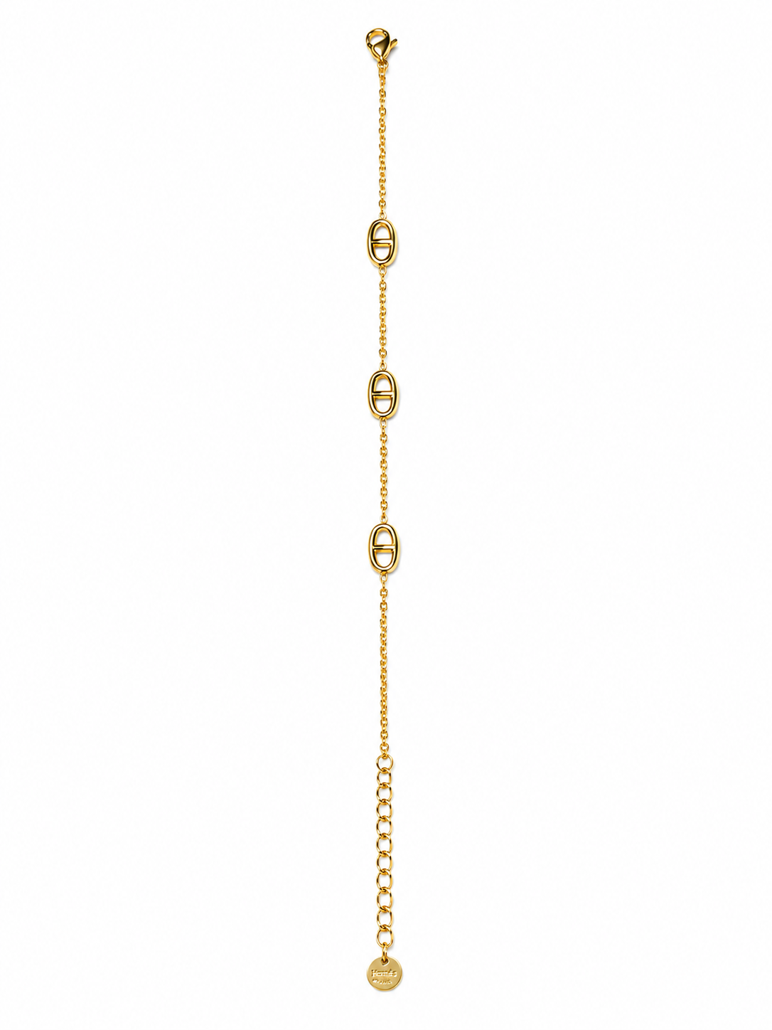 Bracelet fin chaîne d’ancre en acier inoxydable doré – bijou femme élégant et minimaliste