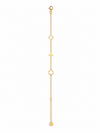 Bracelet fin femme en acier inoxydable doré – motifs ajourés tendance