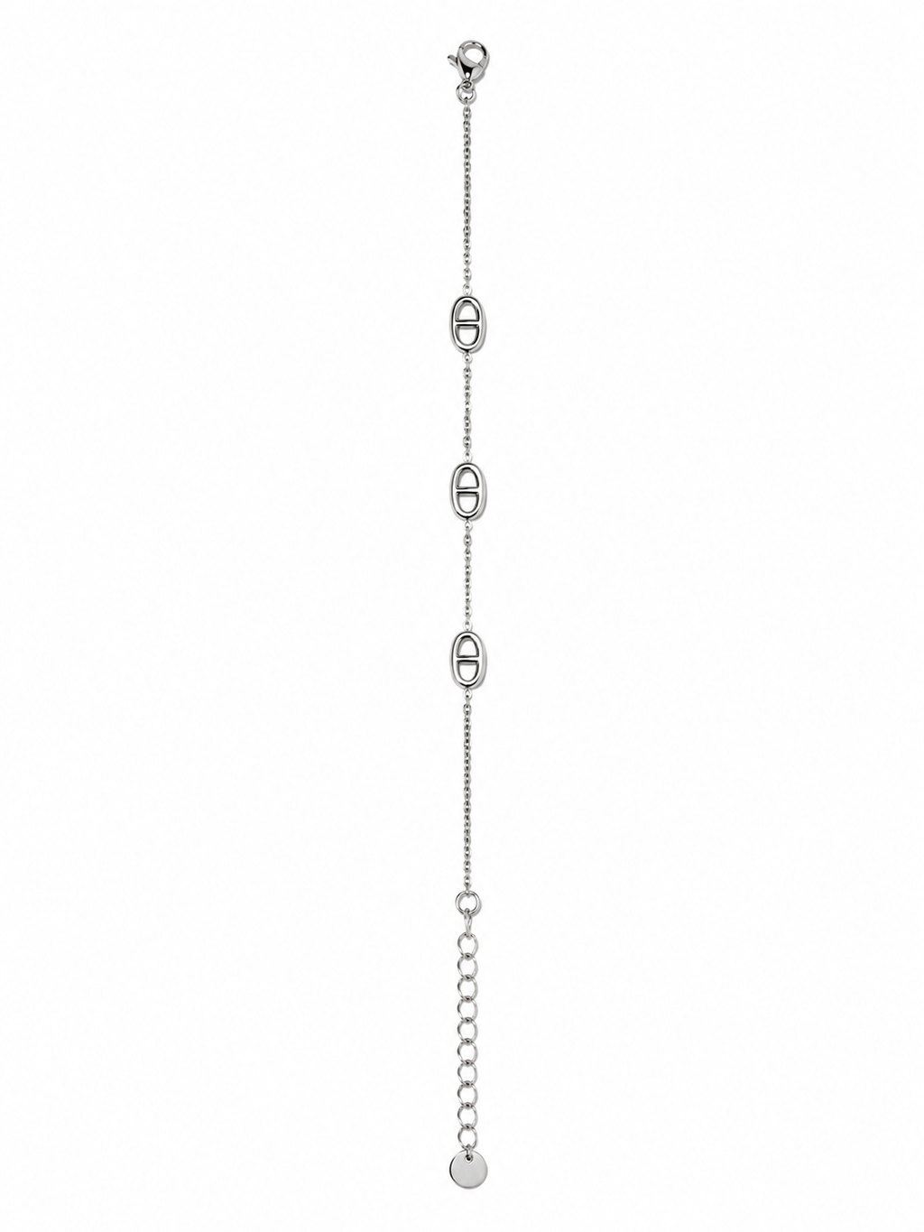 Bracelet fin chaîne d’ancre en acier inoxydable argenté – bijou femme élégant et minimaliste