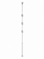 Bracelet fin chaîne d’ancre en acier inoxydable argenté – bijou femme élégant et minimaliste