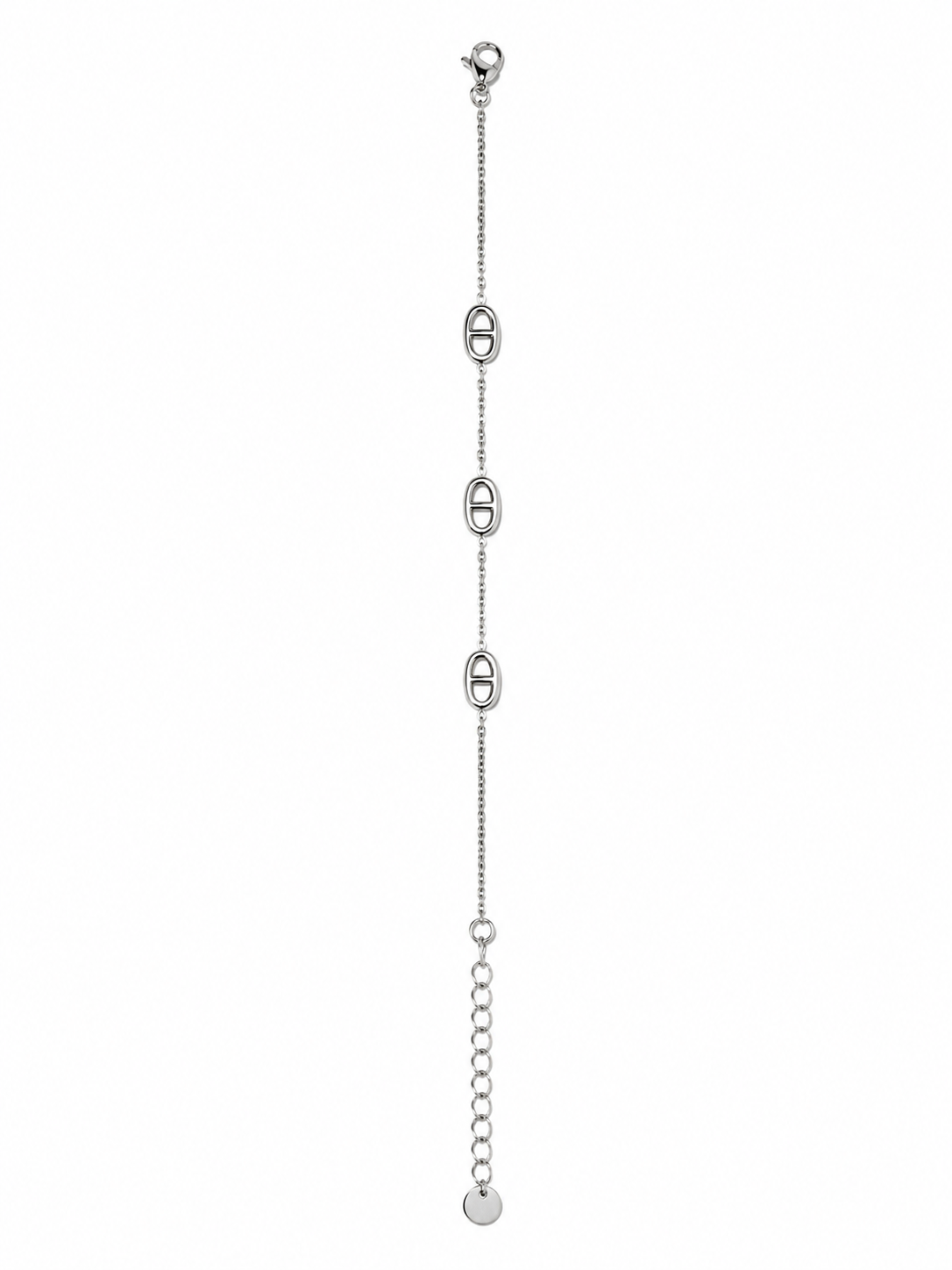 Bracelet fin chaîne d’ancre en acier inoxydable argenté – bijou femme élégant et minimaliste