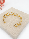 Goudkleurige stalen armband – Ankerkettinghanger.