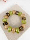 Bracelet à grosses perles colorées – 7 cm - 2 coloris