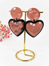 Boucles d’oreilles cœur en résine – 4 coloris