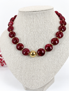 Collier court à pastilles colorées – 4 coloris