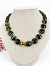 Collier court à pastilles colorées – 4 coloris