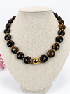 Collier court à pastilles colorées – 4 coloris
