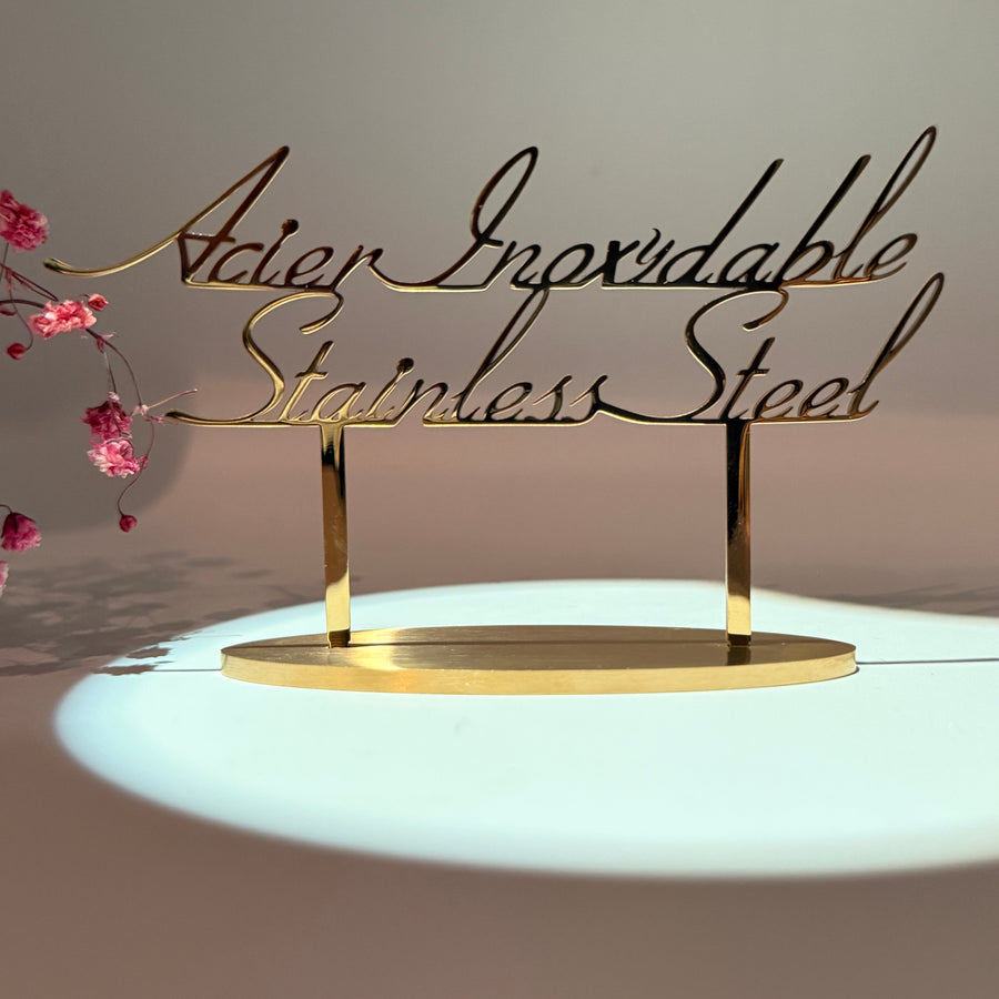 Zirkonia-Piercing – Vergoldeter Stecker aus wasserfestem Edelstahl.