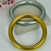 Armreif aus mattem Edelstahl – Durchmesser 6 cm – Erhältlich in Gold oder Silber.
