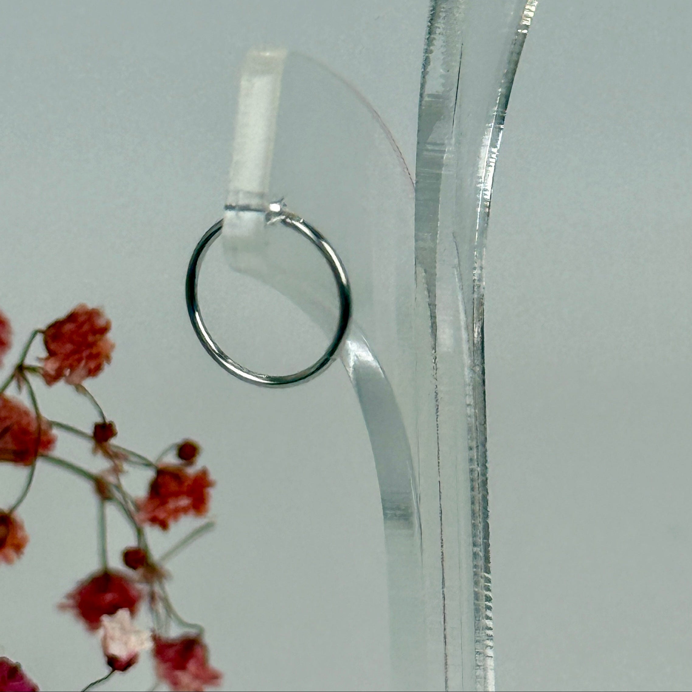 Ohrpiercing Minimalistischer Ring – Zarte Kreole aus vergoldetem/silbernem Edelstahl