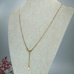 Ketting van goud- of zilverkleurig roestvrij staal – Hanger met ankerketting (verstelbaar).
