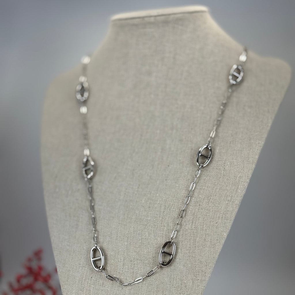 Verstellbare Ankerkette aus Edelstahl – Vergoldeter oder versilberter Schmuck.