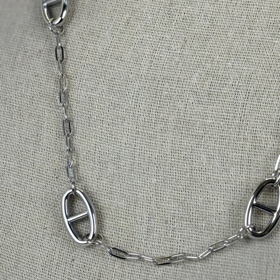 Verstellbare Ankerkette aus Edelstahl – Vergoldeter oder versilberter Schmuck.