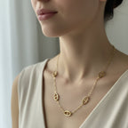 Verstellbare Ankerkette aus Edelstahl – Vergoldeter oder versilberter Schmuck.