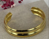 Vergoldetes Manschettenarmband aus Edelstahl – Elegantes und robustes Manschettenarmband für Damen