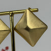 Geometrische Ohrringe aus vergoldetem Edelstahl – 3D-Quadrate