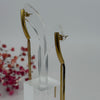 Lange goldene Ohrringe aus Edelstahl – Minimalistisches schickes Design