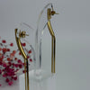 Lange goldene Ohrringe aus Edelstahl – Minimalistisches schickes Design