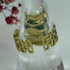 Drehbarer, verstellbarer Anti-Stress-Ring aus Edelstahl – goldfarben.