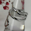 Verstellbarer Edelstahlring – Modernes Spiraldesign – gold- oder silberfarben