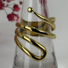 Verstellbarer Edelstahlring – Modernes Spiraldesign – gold- oder silberfarben