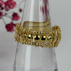 Verstellbarer Ring aus vergoldetem Edelstahl – filigranes, gedrehtes Design.