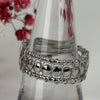 Verstellbarer Ring aus Edelstahl, silberfarben – Elegantes filigranes Design.